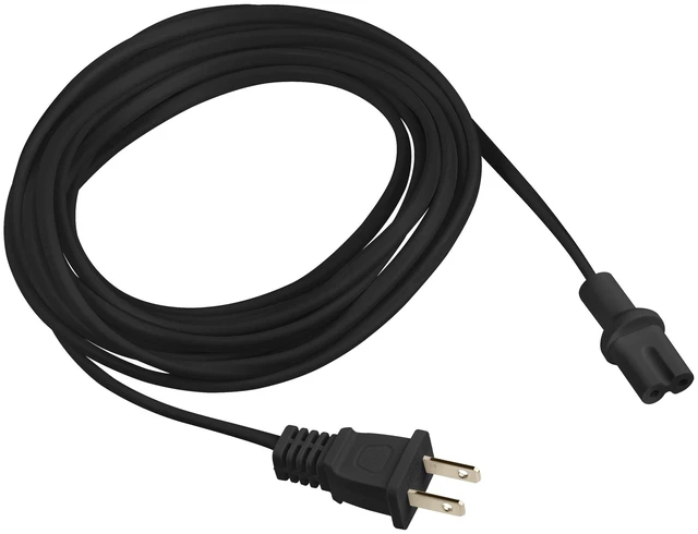 Alt view image 2 of 7 - 20-Foot Power Cord Compatible with Sonos Five, Sonos Play 5, Sonos Beam, Sonos Ray, Sonos Arc, Arc Ultra, Sonos Amp, Sonos Playbase, Sonos Sub Gen 3 and Sonos Sub Mini - Black