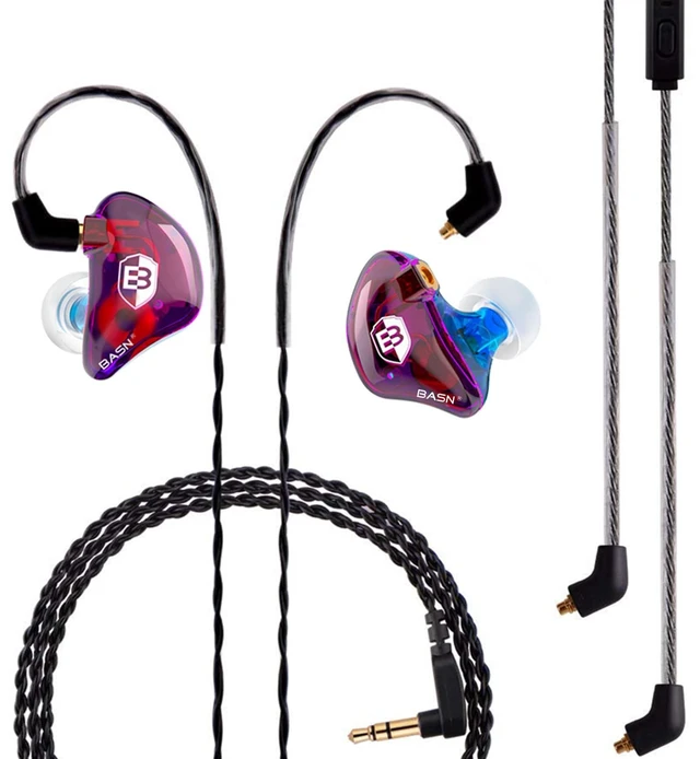 Main image of Bsinger Pro in Ear Monitor Headphone,Dual Drivers Musicians IEM Earbud Professional Wired IEM with Case,Two Replaceable MMCX Cables,Comfort-fit in Ear Earphone for Audio Engineer Singer (Colorful)
