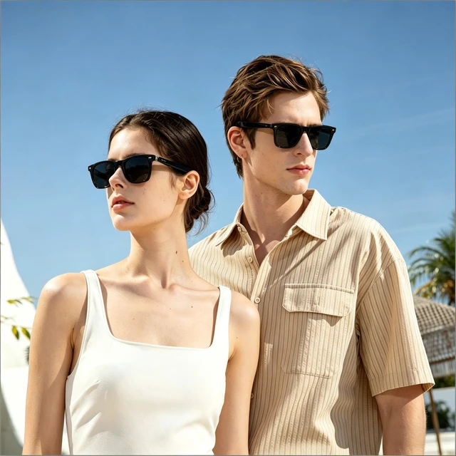 Alt view image 2 of 7 - AI Glasses, Smart Glasses Powered by ChatGPT, Real-Time AI Translation Polarized lens, AI translation in 145 languages, Handsfree calls, Immersive audio, Holds AI conversations, 11H Playtime