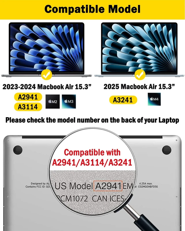 Alt view image 7 of 7 - 360° Privacy Screen Protector Compatible with MacBook Air 15.3 inch (2023-2025, M2, M3, M4), Anti Peeping and Anti Glare Laptop Privacy Screen Shield