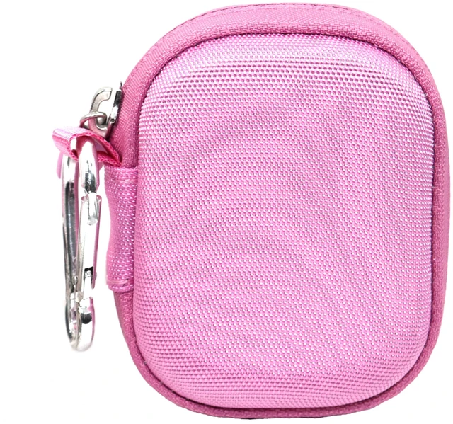 Alt view image 2 of 5 - Case for TAGRY X08 Bluetooth Headphones True Wireless Earbuds 60H, mesh Pocket for Charge Cable (Pink)