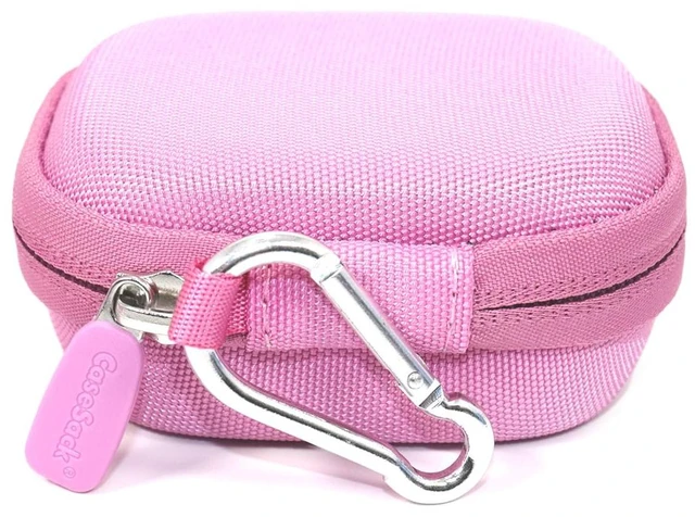 Alt view image 5 of 5 - Case for TAGRY X08 Bluetooth Headphones True Wireless Earbuds 60H, mesh Pocket for Charge Cable (Pink)