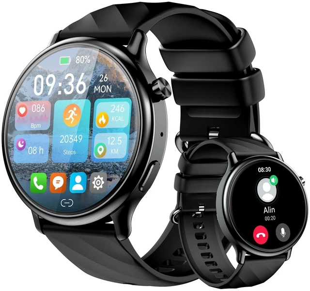 Main image of Smart Watch for Women Samsung iPhone Compatible: 1.32" AMOLED Smartwatch for Android Phones (Answer/Make) Fitness Tracker Heart Rate/Sleep/SpO2 Monitor Watches for Women IP68 Waterproof 130+Sport Mode