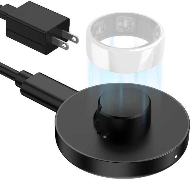 Main image of Compatible with Oura Ring Gen 3 (Size10) Charger Fast Charging Dock with Infrared Sensing, Auto Stop Protection, Indicator, Non-Slip Base, Charger for Smart Ring Includes 59 Inch USB-C Cable