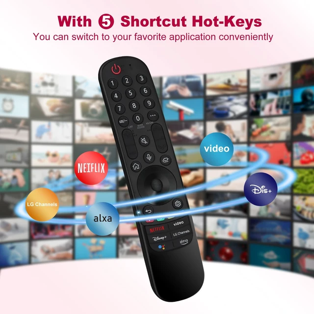Alt view image 6 of 7 - for LG TV Remote Replacement, for All 2019-2025 LG Magic Remote Control for Smart TVs with Voice and Pointer Function