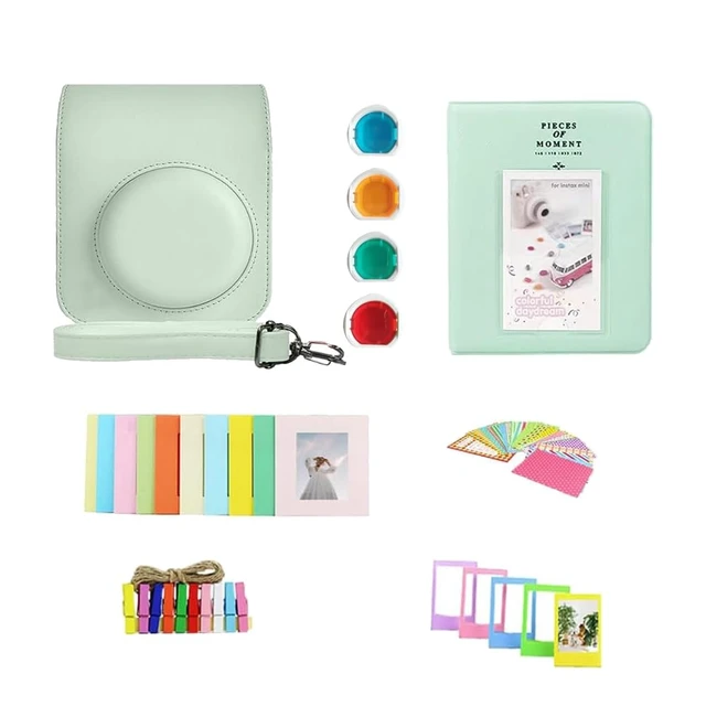 Alt view image 7 of 7 - INSTAX Mini 12 Instant Film Camera Mint Green Bundle with INSTAX Mini Instant Film 40 Exposures + Instax Accessory Bundle + AA Batteries + Cleaning Cloth (10 Items)