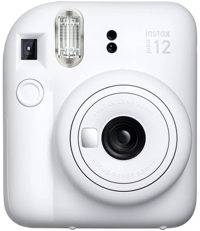 Alt view image 2 of 7 - INSTAX Mini 12 Instant Film Camera Clay White Bundled with INSTAX Mini Instant Film 40 Exposures + Instax Accessory Bundle + AA Batteries + Cleaning Cloth (10 Items)