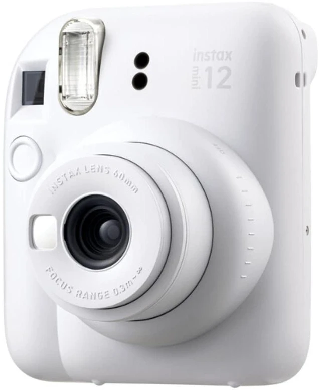 Alt view image 3 of 7 - INSTAX Mini 12 Instant Film Camera Clay White Bundled with INSTAX Mini Instant Film 40 Exposures + Instax Accessory Bundle + AA Batteries + Cleaning Cloth (10 Items)