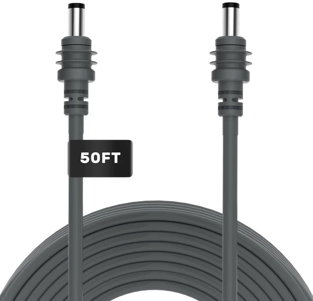 Main image of Starlink Mini DC Power Cable, 15M/50FT Replacement Starlink Mini Cable Custom DC cable for Starlink Mini uses premium 18AWG copper & liquid silicone, waterproof, stable power without signal loss