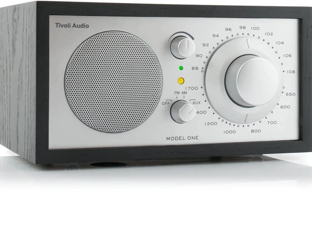 Alt view image 3 of 7 - Model One AM/FM Table Radio (Black Ash/Silver)