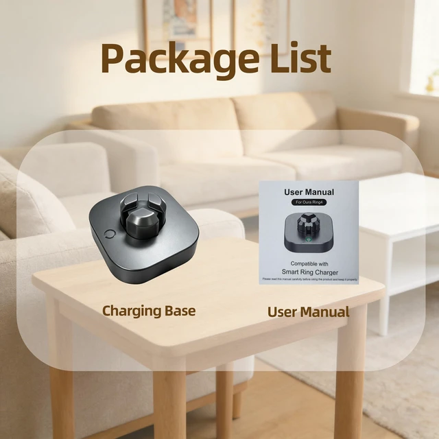 Alt view image 7 of 7 - Fast Charger Compatible with Ou-ra Ring Gen 4: Charging Dock Stand for Size 13/12/11/10/9/8/7 Without Type-C Cable