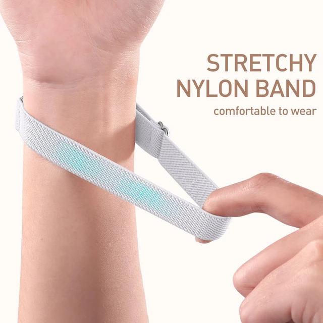 Alt view image 4 of 7 - 5Pack Stretchy Bands Compatible with Fitbit Inspire 3 for Women Men Water-Resistant Elastic Bands Compatible with Fitbit Inspire 3 Bands,Soft Nylon Sport Replacement Strap for Inspire 2/Inspire