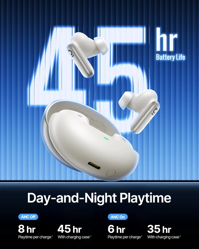 Alt view image 7 of 7 - Inspire XP1 Adaptive Noise Cancelling Earbuds, Sound by Bose, Dolby Audio, Premium Real-Time Adaptive ANC, Adaptive Tuning Sound, Natural Fit Design, 6-Mic Adaptive Clear Calls, 45H Playtime