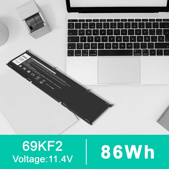 Alt view image 7 of 7 - 86Wh 69KF2 M59JH 8FCTC 70N2F Battery for Dell XPS 15 9500 9510 9520 Precision 5550 5560 5570 7510 M15 M17 R3 R4,G15 5510 5511 5515 5520 5521,G7 7500,Inspiron 7510 7610 P87F P91F P45E p100f