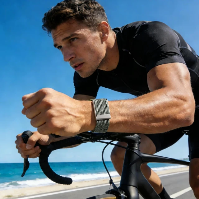 Alt view image 6 of 7 - Nylon Sport Band Compatible with Whoop 5.0 Bands One, Peak & Life MG Breathable Adjustable Waterproof Replacement Wristbands Straps for Whoop Band 5.0 Men Women