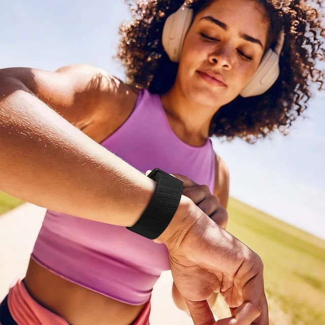 Alt view image 7 of 7 - Nylon Sport Band Compatible with Whoop 5.0 Bands One, Peak & Life MG Breathable Adjustable Waterproof Replacement Wristbands Straps for Whoop Band 5.0 Men Women