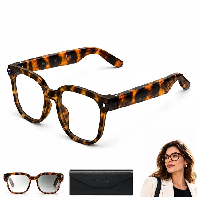 Main image of AI Smart Glasses with Camera,4K Anti-Shake Video, Real Time Translation AI Voice Assistant, Object Recognition, Bluetooth Sunglasses, Open-Ear Speakers, Bluetooth Calling, Photochromic Lenses