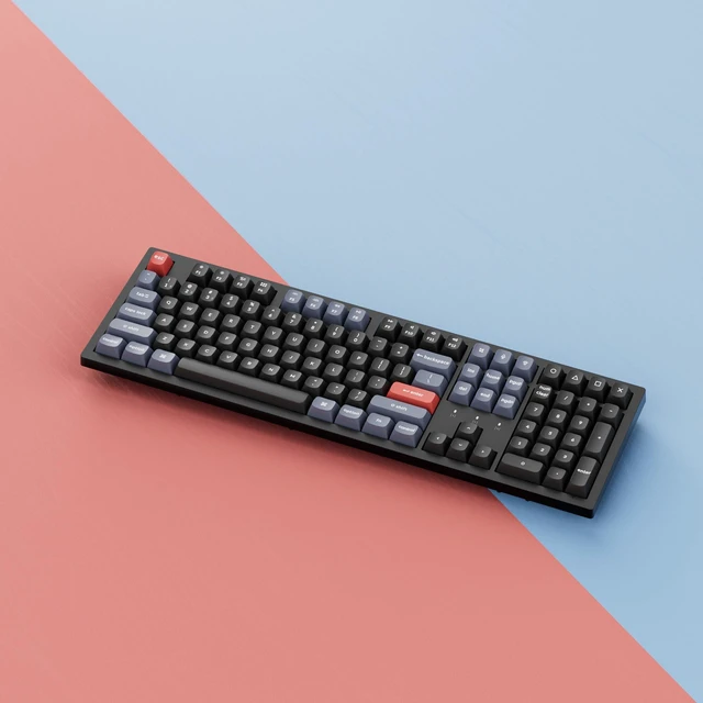 Alt view image 6 of 7 - K10 Pro Wireless Custom Mechanical Keyboard, QMK Programmable Bluetooth 100% Layout with Silent Red Switch White Backlight Compatible with Mac Windows Linux