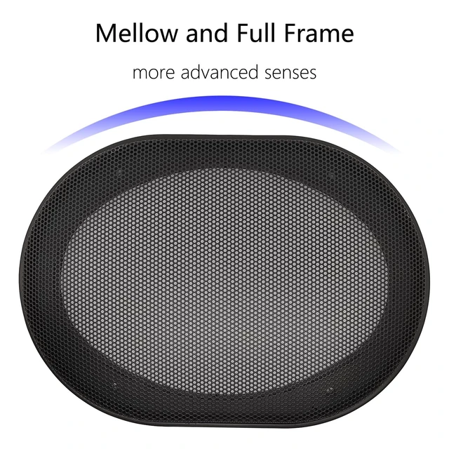 Alt view image 2 of 7 - 5"×7" Speaker Grill Covers, Black Color, 2Pcs ABS Plastic Frame with Metal Mesh, Two-piece Design, Car / Home Audio Speaker Subwoofer Guard Protector