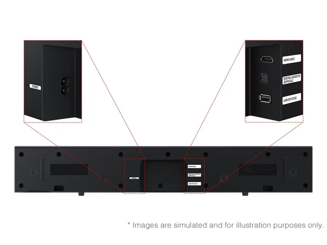 Alt view image 4 of 7 - B-Series Soundbar HW B400F 2.0 ch Soundbar with Built in Subwoofer (2025 Model) One Remote Control, Surround Sound Expansion, Voice Enhance Mode