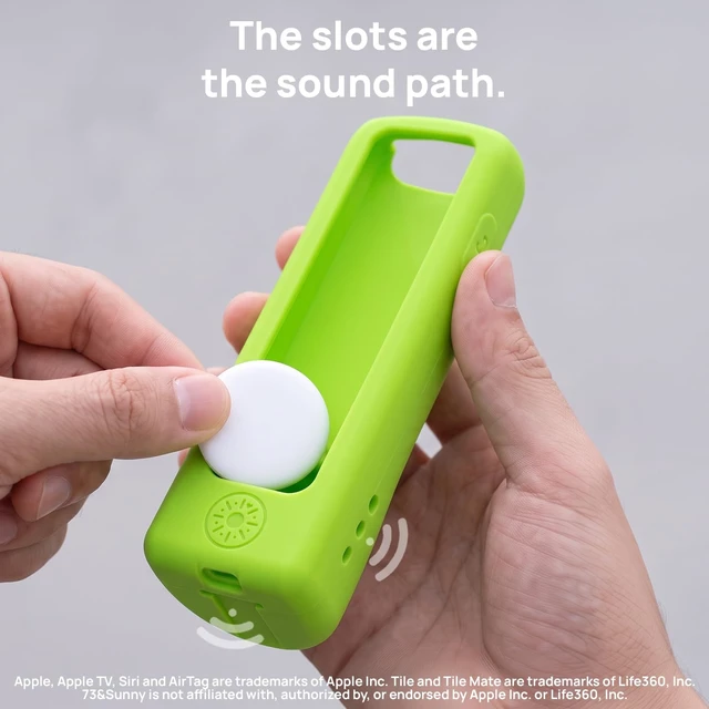 Alt view image 7 of 7 - GripStand Remote Case + Mount Holder for Apple TV, Lime Glow by No more digging through the couch cushions it stands on its own, parks on a magnet, and shows once the room goes dark