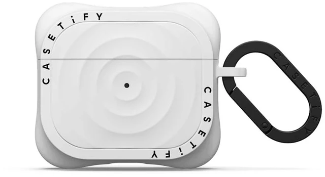 Main image of Ripple Case for AirPods (3rd Generation) - White Soft Silicone Wirelss Charging Compatible Drop Protection