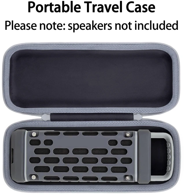 Alt view image 3 of 7 - for Turtlebox Ranger Speaker Hard Carrying Travel Case, Black Precision-Molded Interior, Padded Scratch-Resistant Lining, Organized Storage Compartment, Shock Protection