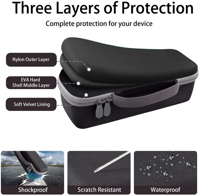 Alt view image 6 of 7 - for Turtlebox Ranger Speaker Hard Carrying Travel Case, Black Precision-Molded Interior, Padded Scratch-Resistant Lining, Organized Storage Compartment, Shock Protection