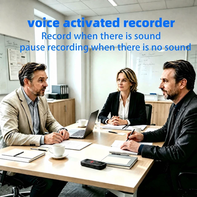 Alt view image 2 of 7 - small voice recorder with playbackVoice activation, password managementSuitable for meetings and regular classes mini recorder device