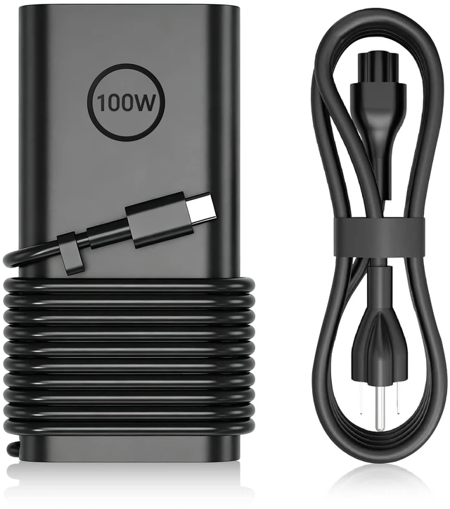 Main image of 100W USB-C Laptop Charger Compatible with Dell Precision 5680 5750 Latitude 5450 7440 XPS 13 Plus 9320 14 9440 15 9530 16 9640 Inspiron 14 7440 16 7640 Dell Pro 14 16 Copilot+ PC Power Cord