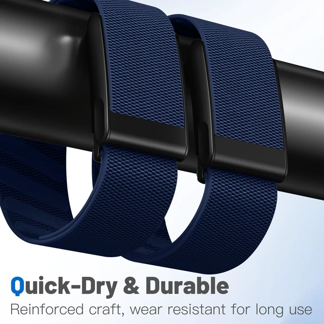 Alt view image 5 of 7 - Nylon Sport Band Compatible with Whoop 5.0 Bands One, Peak & Life MG Breathable Adjustable Waterproof Replacement Wristbands Straps for Whoop Band 5.0 Men Women