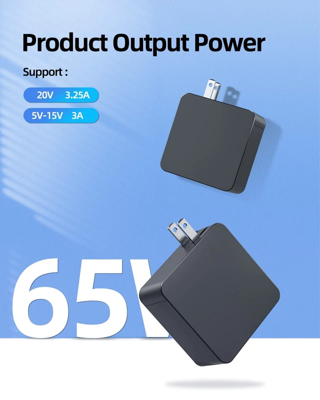 Alt view image 6 of 7 - Charger Fit for Samsung Laptop Charger, USB C 65W Fit for Galaxy Book Pro 360, Chromebook 4 4+, Notebook 9 Pen Pro NP950QDB NP930XDB NP935QDC XE521QAB XE520QAB XE513C24 XE350XBA NP930MBE