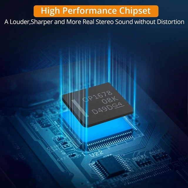Alt view image 2 of 7 - 16-300 Ohm Portable Headphone Amplifier,3.5mm Jack Headphone Amp Rechargeable Amplifier with Volume Control,Two-Stage Gain Switch, Headset Amplifier for PC/CD/MP3/MP4 Players-Non-Bluetooth