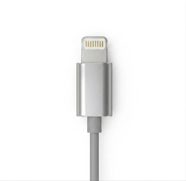 Main image of Wired Earbuds with Chrome Finish, Y2K Style (Lightning Cable) In-Line Volume Control, Portable Design, Trendy Y2K Aesthetic, Chrome Metallic Finish, USB-C Compatible