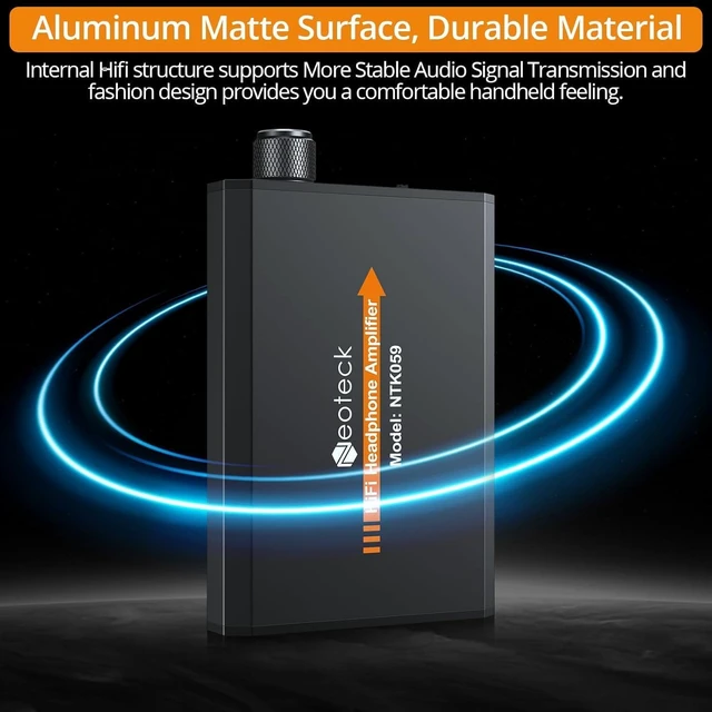 Alt view image 6 of 7 - 16-300 Ohm Portable Headphone Amplifier,3.5mm Jack Headphone Amp Rechargeable Amplifier with Volume Control,Two-Stage Gain Switch, Headset Amplifier for PC/CD/MP3/MP4 Players-Non-Bluetooth