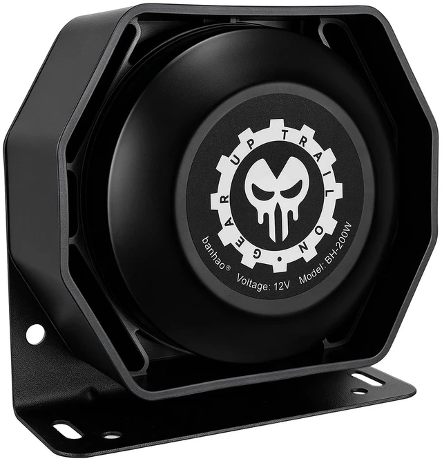 Main image of Police Siren Speaker Horn 12V 150dB PA Siren Speaker for Truck Car Compact Design, Heavy-Duty Housing, 200W High Power, Waterproof, Stable & Durable, Simple Wiring, Universal for 12v Vehicles