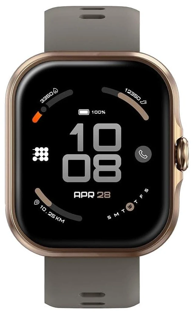 Main image of Viva Lite Smartwatch, 1.85 AMOLED, Built-in GPS, Bluetooth Calls, VITA AI Assistant, Route Navigation, Compass, 100+ Sports Modes, 3ATM Water Resistant, Offline Music Mocha Brown