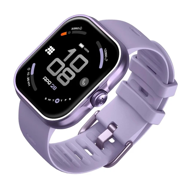 Alt view image 2 of 7 - Viva Lite Smartwatch, 1.85 AMOLED, Built-in GPS, Bluetooth Calls, VITA AI Assistant, Route Navigation, Compass, 100+ Sports Modes, 3ATM Water Resistant, Offline Music Dusty Lilac