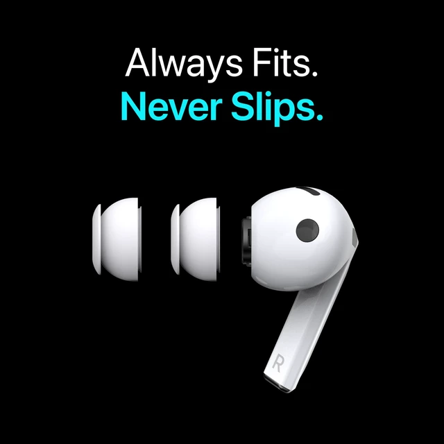 Alt view image 4 of 7 - Premium Multi-Flange Eartips for Galaxy Buds3 Pro (White, Small) Always Fits, Never Slips