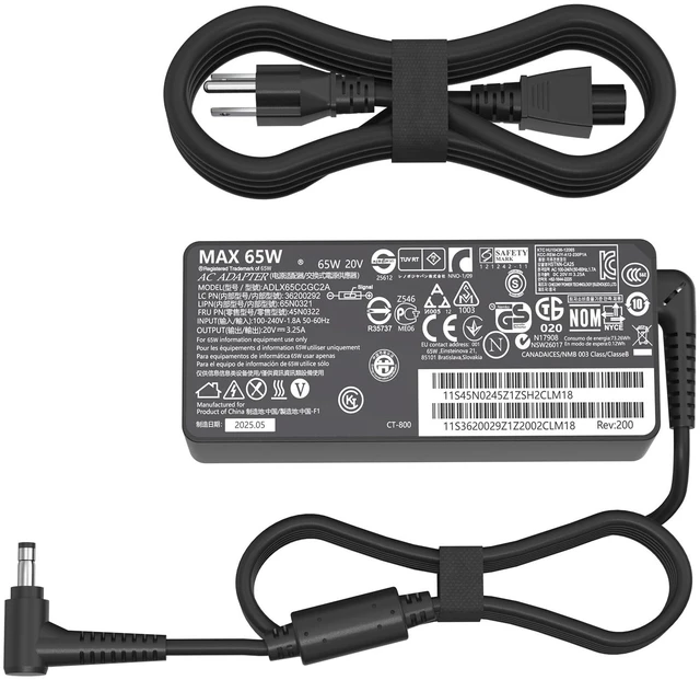 Main image of 65W 20V 3.25A AC Adapter Replacement for Lenovo Laptop ChargerLenovo Ideapad 3 5 Flex 5 4 6 11 14 15 Flex-14 Flex-15 Flex 5-1470 5-1570 4-1470 110 110s 310 320 330 330s 510 520 520 30s
