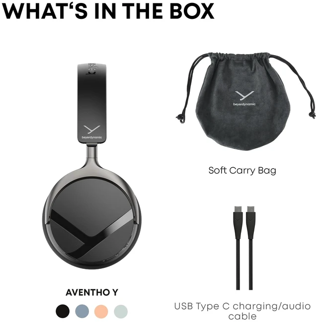 Alt view image 7 of 7 - AVENTHO Y Wireless Bluetooth Headphones, Soft Jade 90-hour battery, ANC, Bluetooth 6.0 multipoint, foldable, replaceable battery