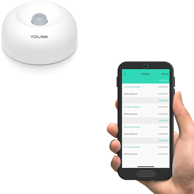 Main image of Indoor Motion Sensor, YS7804 Motion-Triggered App Alerts, Smart Routines, Works with Home Assistant, LoRa Protocol Up to 2034 Feet, Hub Required