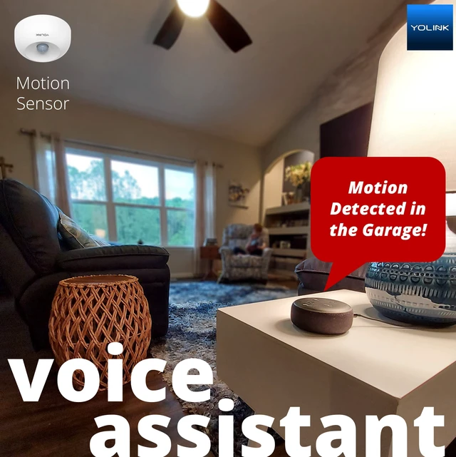 Alt view image 7 of 7 - Indoor Motion Sensor, YS7804 Motion-Triggered App Alerts, Smart Routines, Works with Home Assistant, LoRa Protocol Up to 2034 Feet, Hub Required