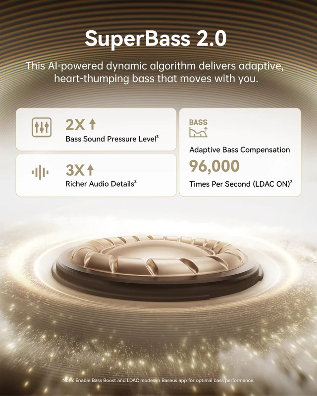 Alt view image 4 of 7 - Bowie MC1 Pro Open Ear Clip-On Headphones, Hi-Res LDAC & HiFi4 Acoustic Sound, 5g Ultra-Lightweight Comfort, SuperBass 2.0, DNN 4-Mic AI Clear Calls, IP67 Waterproof, Bluetooth 6.0 (White)