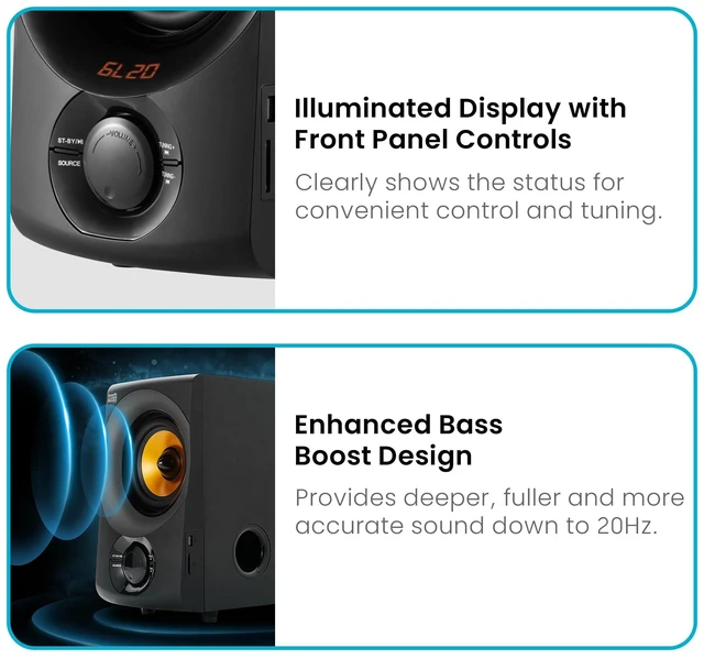 Alt view image 7 of 7 - AA5170 Home Theater 5.1 Bluetooth Speaker System 700W with Powered Sub