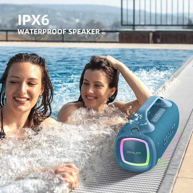 Alt view image 4 of 7 - Bluetooth Speaker, 150W Peak Booming Sound Speakers Wireless, Dual Pairing, XBass, BT 5.3, 24000mAh Power Bank, Portable Outdoor Waterproof Speaker for Camping, Beach PartyDark Blue