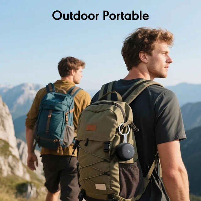 Alt view image 6 of 7 - Portable Bluetooth Speaker, Ultra Compact with Bluetooth 5.4 & TF Card Slot 10H Playtime, TWS Stereo, Hands-Free Calling, Perfect Wireless Mini Speaker for Travel, Outdoor, Gifts