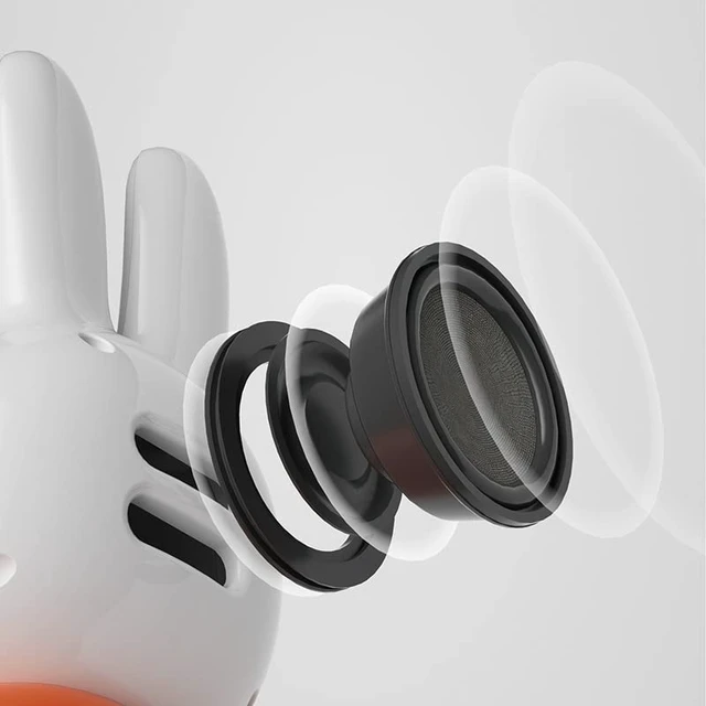 Alt view image 3 of 6 - Miffy Portable Bluetooth Speakers, Cute Portable Wireless Speakers with Loud Stereo Sound, Built-in Mic, TF-Card Slot, Dual Pairing,40H Playtime for Room, Desk Decor, for her (Lite-Blue)