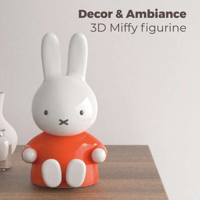 Alt view image 2 of 6 - Miffy Portable Bluetooth Speakers, Cute Portable Wireless Speakers with Loud Stereo Sound, Built-in Mic, TF-Card Slot, Dual Pairing,40H Playtime for Room, Desk Decor, for her (Orange)