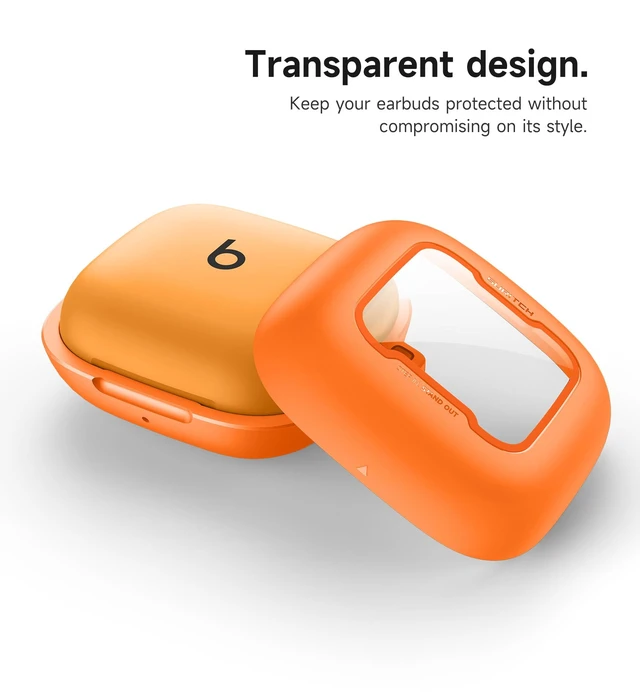 Alt view image 5 of 7 - for Beats Powerbeats Pro 2 Case Cover, Magnetic Locking Cases for Beats Powerbeats Pro 2 2025, Shockproof Bumper Protective Covers with Carabiner & Keyring & Cleaner Kit, Orange